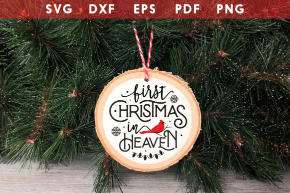 First Christmas in Heaven SVG for Crafts and Graphics