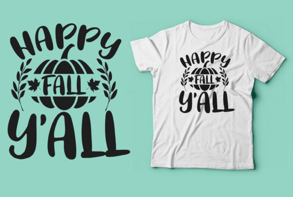 Happy Fall Halloween Pumpmkin Svg Tshirt for Crafts and Graphics