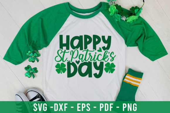 Happy St Patrick's Day SVG Cut File for Crafts and Graphics