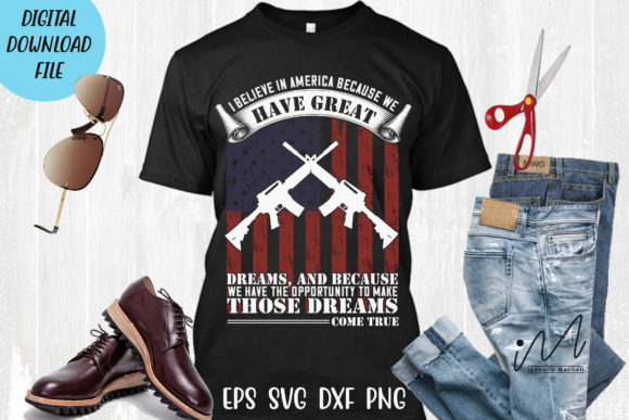 I Believe in America Svg for Crafts and Graphics