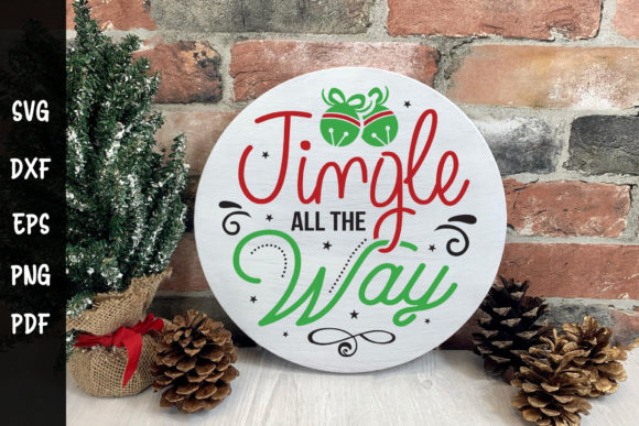 Jingle All the Way SVG - Christmas Graphics for Crafts