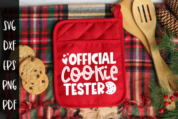Official Cookie Tester Pot Holder SVG for Crafts and Graphics