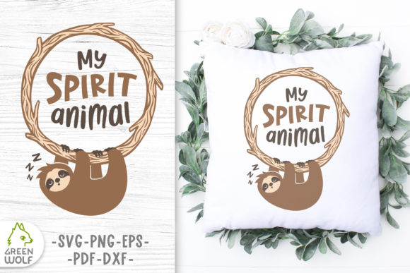 Sleeping Sloth Layered SVG Design for Crafts and Graphics