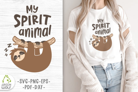Sloth is My Spirit Animal Layered Svg Review